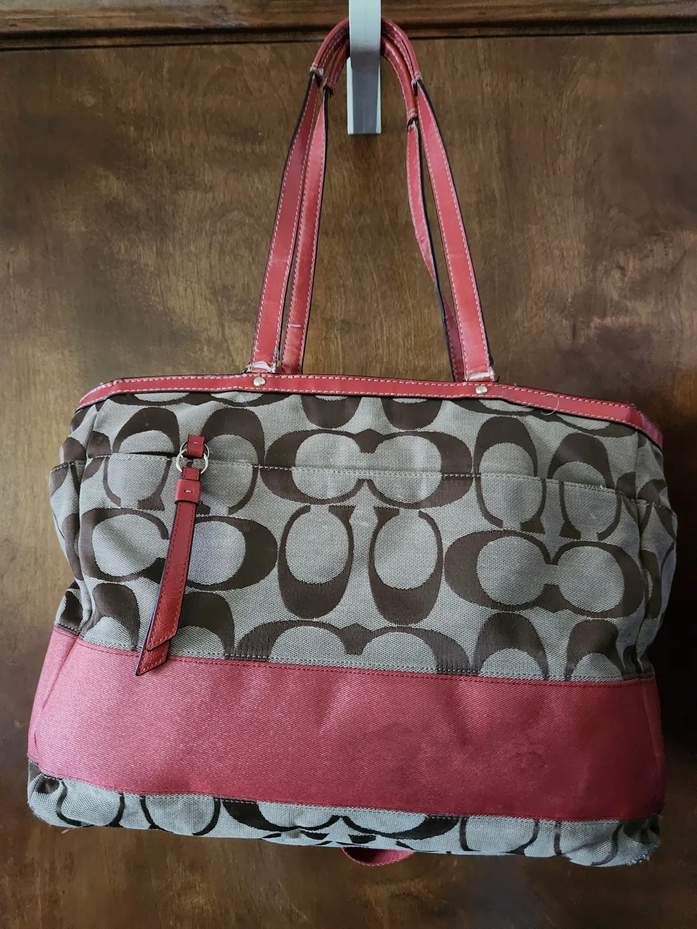 Rehab -Coach Lurex Signature Canvas Xlarge Tote